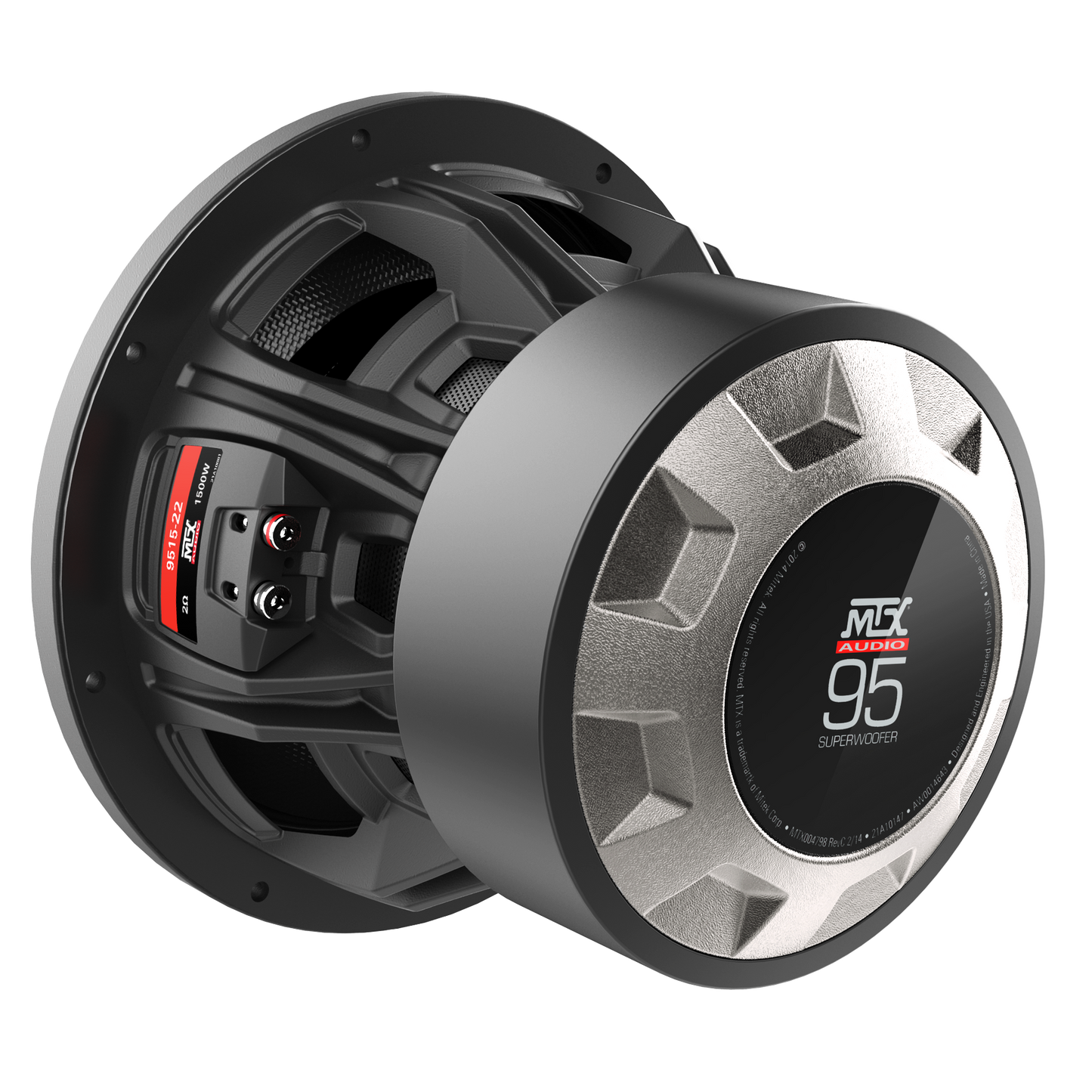 MTX 95 series 15" 1500-WATT RMS DUAL 2Ω CAR AUDIO SUBWOOFER